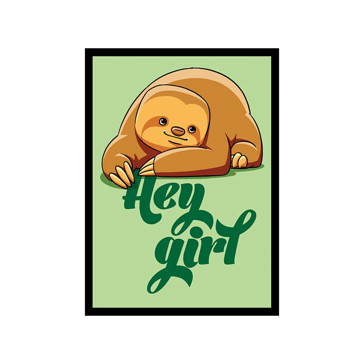 A green Hey Girl Sleeves by Legion Supplies.