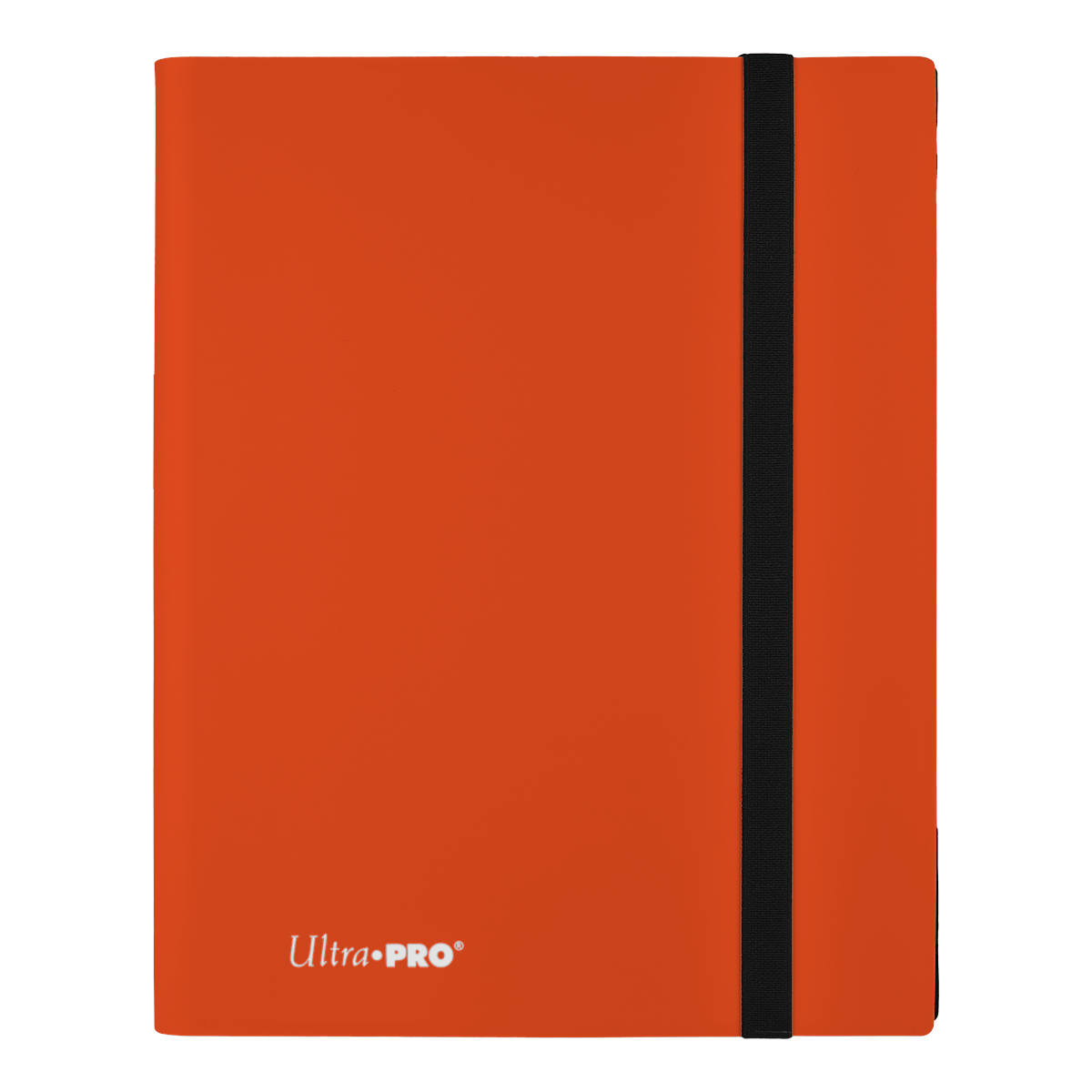 A Pumpkin Orange 9-Pocket PRO-BINDER. Brand: Ultra PRO, Item: Eclipse 9-Pocket PRO-BINDER® - Pumpkin Orange