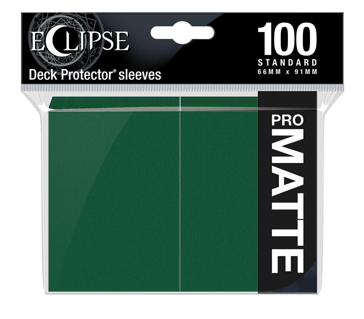 A Forest Green Eclipse Matte Standard Deck Protector Sleeves (100ct). Brand: Ultra PRO, Item: Eclipse Matte Standard Deck Protector Sleeves (100ct) - Forest Green