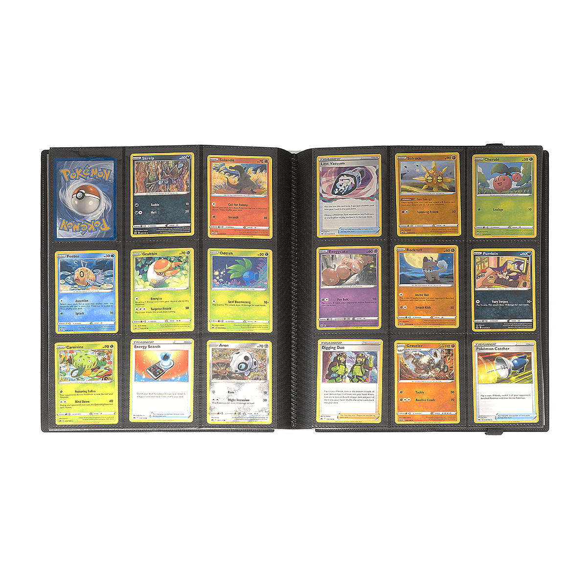 A black 9-Pocket PRO-BINDER for Pokémon cards. Brand: Unknown, Item: Greninja 9-Pocket PRO-BINDER.