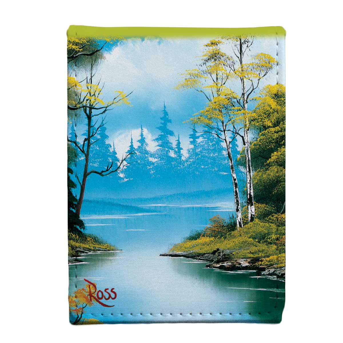 A Bob Ross Lakeside Path ALCOVE Flip Deck Box. Brand: Ultra PRO, Item: Bob Ross Lakeside Path ALCOVE Flip DECK BOX.