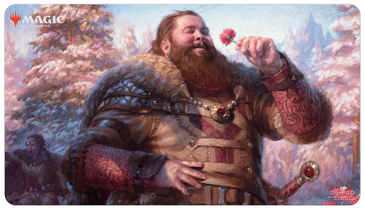 A Magic: The Gathering Commander Legends Hans Eriksson Standard Gaming Playmat by Ultra PRO.