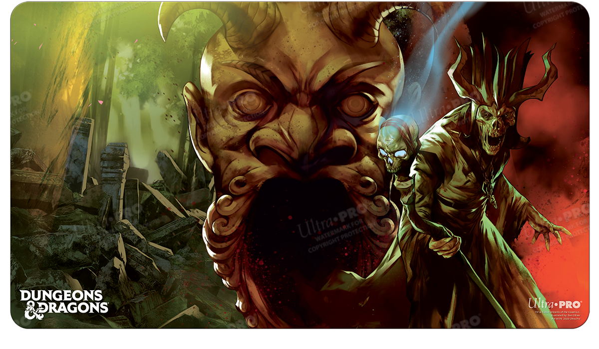 A Dungeons & Dragons Tomb of Annihilation Standard Gaming Playmat by Ultra PRO.