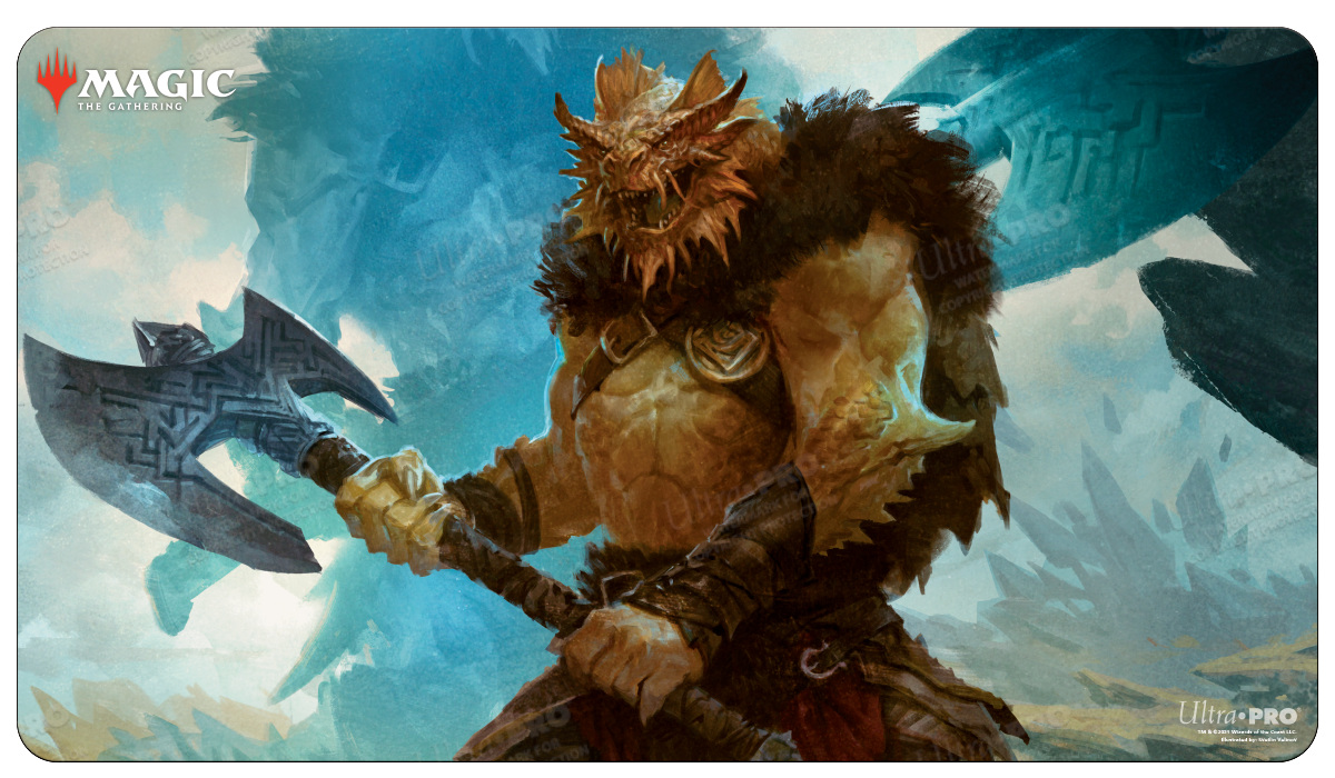 A Magic: The Gathering Vrondiss, Rage of Ancients Standard Gaming Playmat by Ultra PRO.