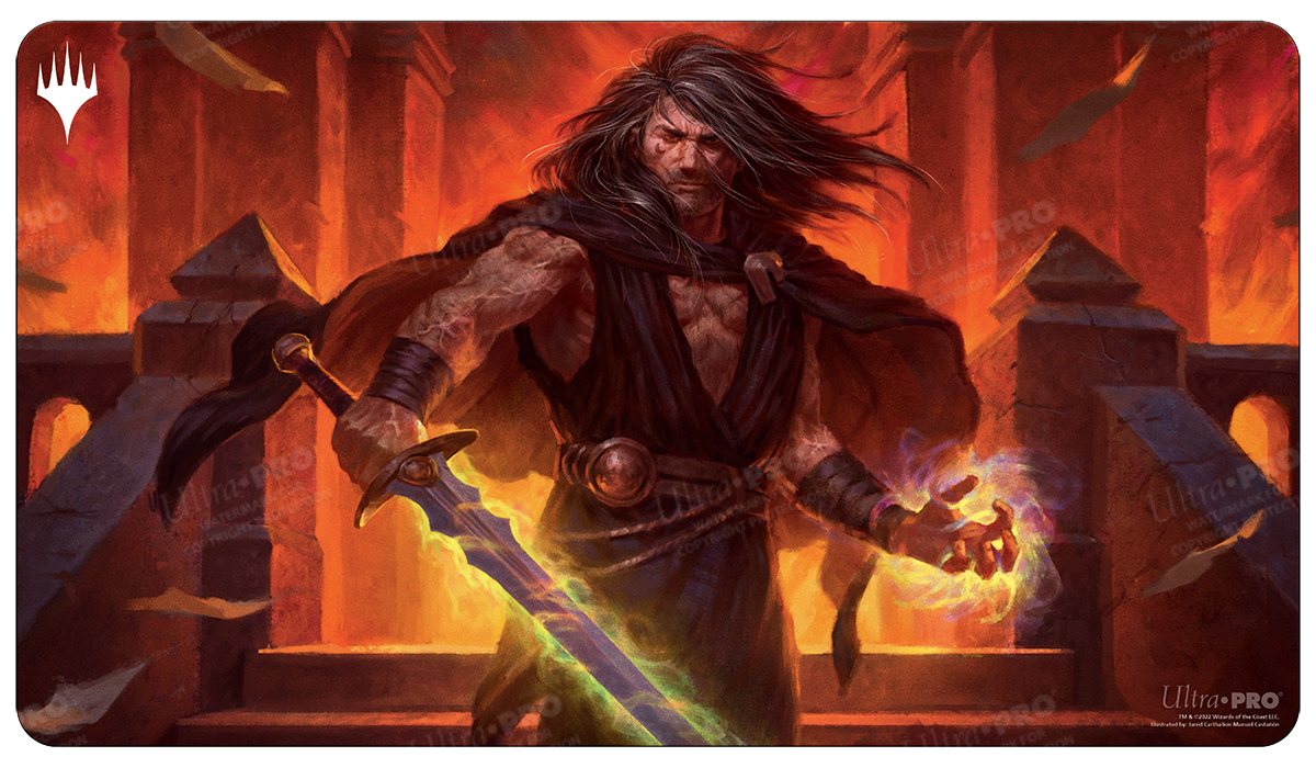 A Magic: The Gathering Dominaria United Jared Carthalion Standard Gaming Playmat. Brand: Ultra PRO, Item: Dominaria United Jared Carthalion Standard Gaming Playmat for Magic: The Gathering