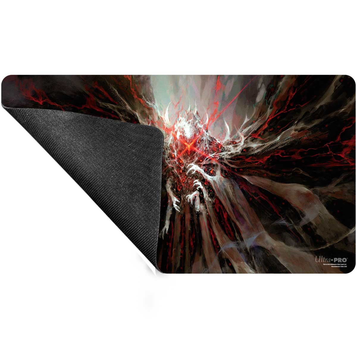 A dark fantasy art Standard Gaming Playmat featuring Valgavoth, Harrower of Souls from Magic: The Gathering. Brand: Ultra-Pro.