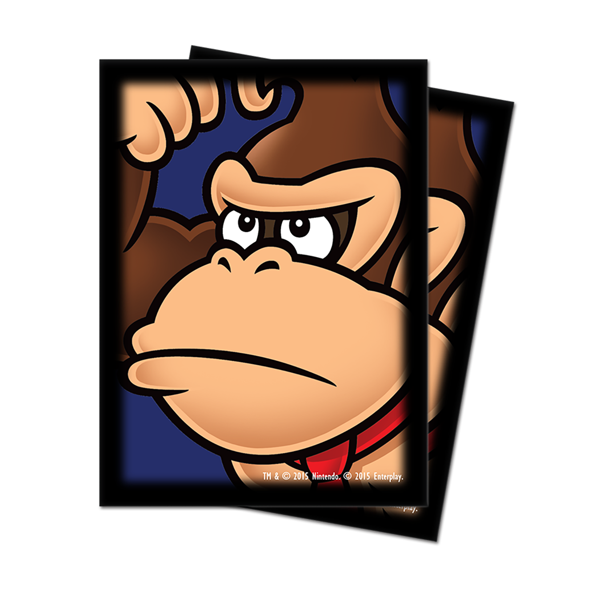 A Donkey Kong Standard DECK PROTECTOR® Sleeves (65ct) featuring the iconic ape. Brand: Ultra PRO, Item: Donkey Kong Standard DECK PROTECTOR® Sleeves (65ct) for Super Mario