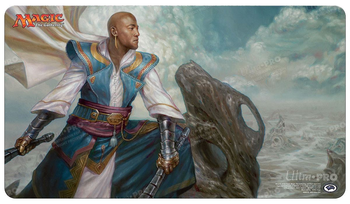 A Magic: The Gathering Iconic Masters Teferi, Mage of Zhalfir Standard Gaming Playmat. Brand: Ultra PRO.