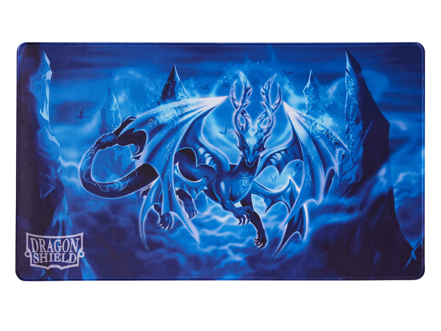 A blue dragon TCG playmat. Brand: Dragon Shield, Item: Xon - TCG Playmat.