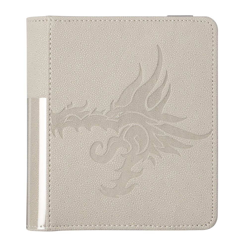 A Ashen White Card Codex Portfolio 80. Brand: Dragon Shield (Dev), Item: Card Codex Portfolio 80 - Ashen White.