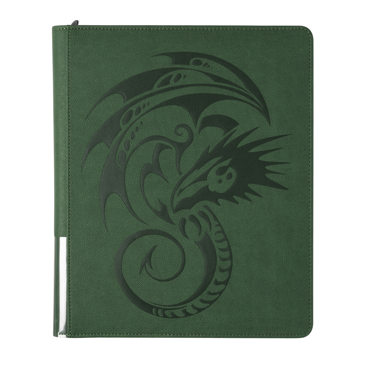 A Forest Green Card Codex Zipster Binder. Brand: Dragon Shield (Dev), Item: Card Codex Zipster Binder - Regular - Forest Green.