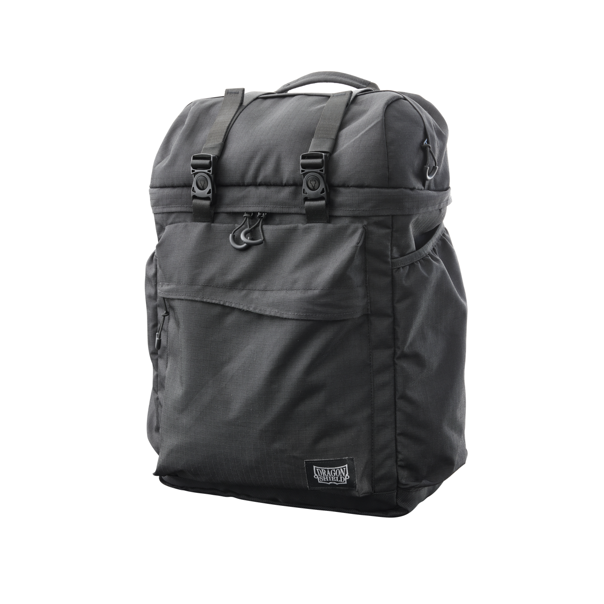 A black and grey Dragon Shield backpack. Brand: Dragon Shield (Dev), Item: Dragon Pack - Black & Grey