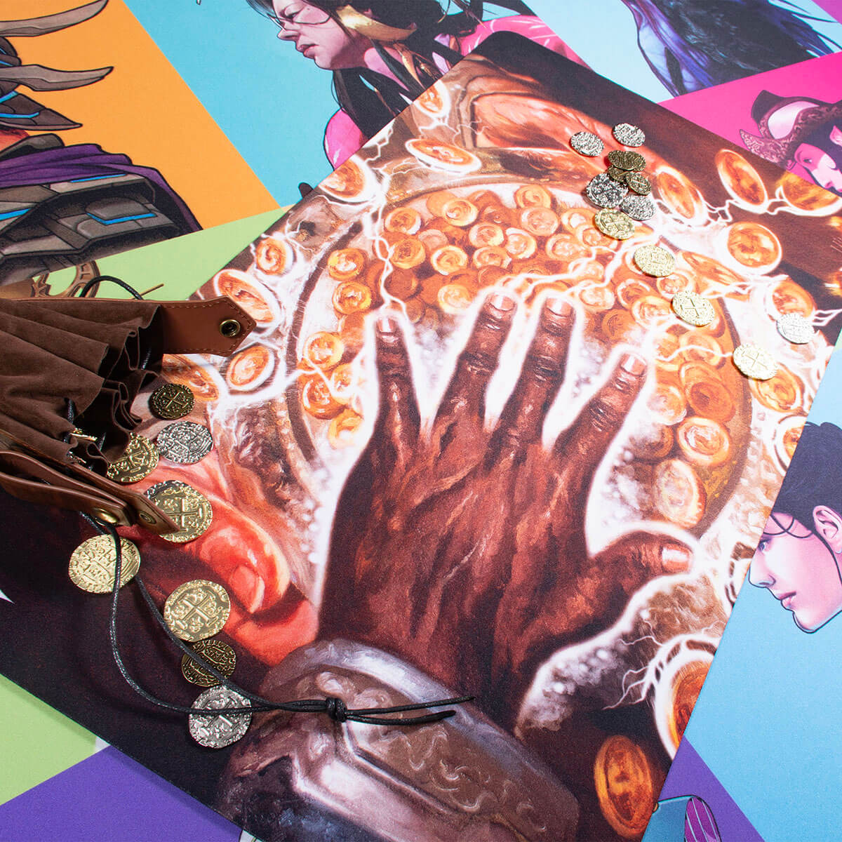 A Smothering Tithe White Standard Gaming Playmat for Magic: The Gathering. Brand: Commander Masters, Item: Smothering Tithe Playmat.