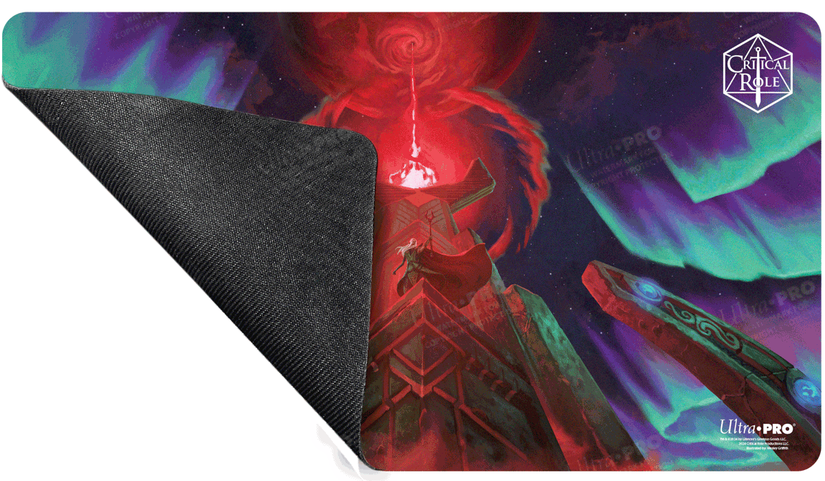 A Critical Role PoD Stitched Edge Playmat - Inherit the World. Brand: Ultra-Pro, Item: Critical Role PoD Stitched Edge Playmat - Inherit the World.
