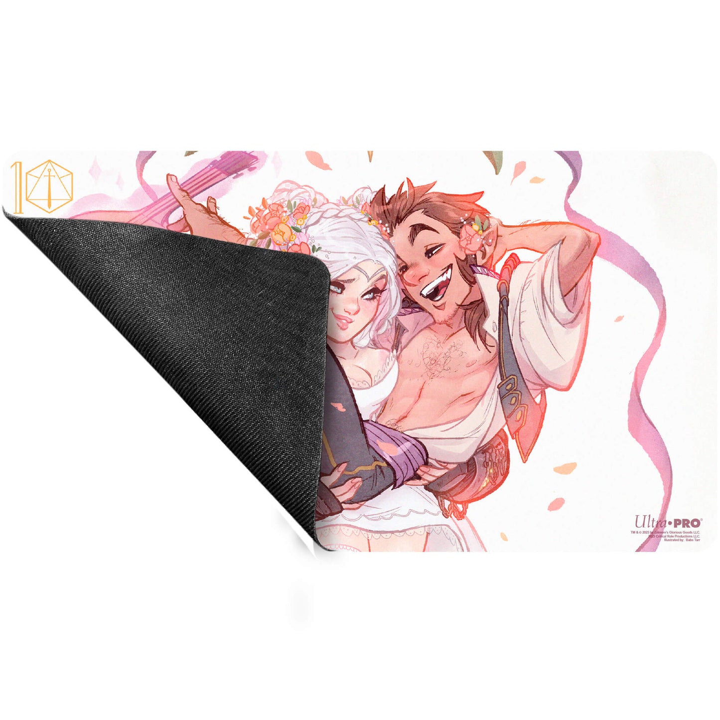 A Critical Role Pinups Pike and Scanlan Playmat. Brand: Ultra Pro, Item: Critical Role Pinups - Pike and Scanlan Playmat.