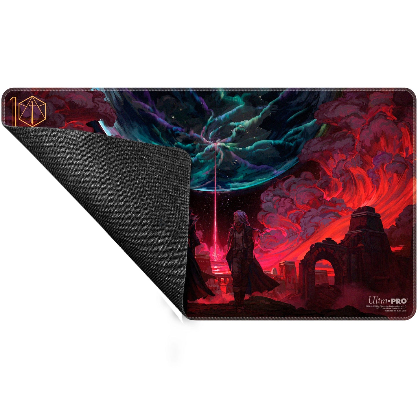 A Critical Role Baddies - The Bloody Bridge Stitched Playmat for Tabletop Gaming. Brand: Ultra Pro, Item: The Bloody Bridge Playmat.