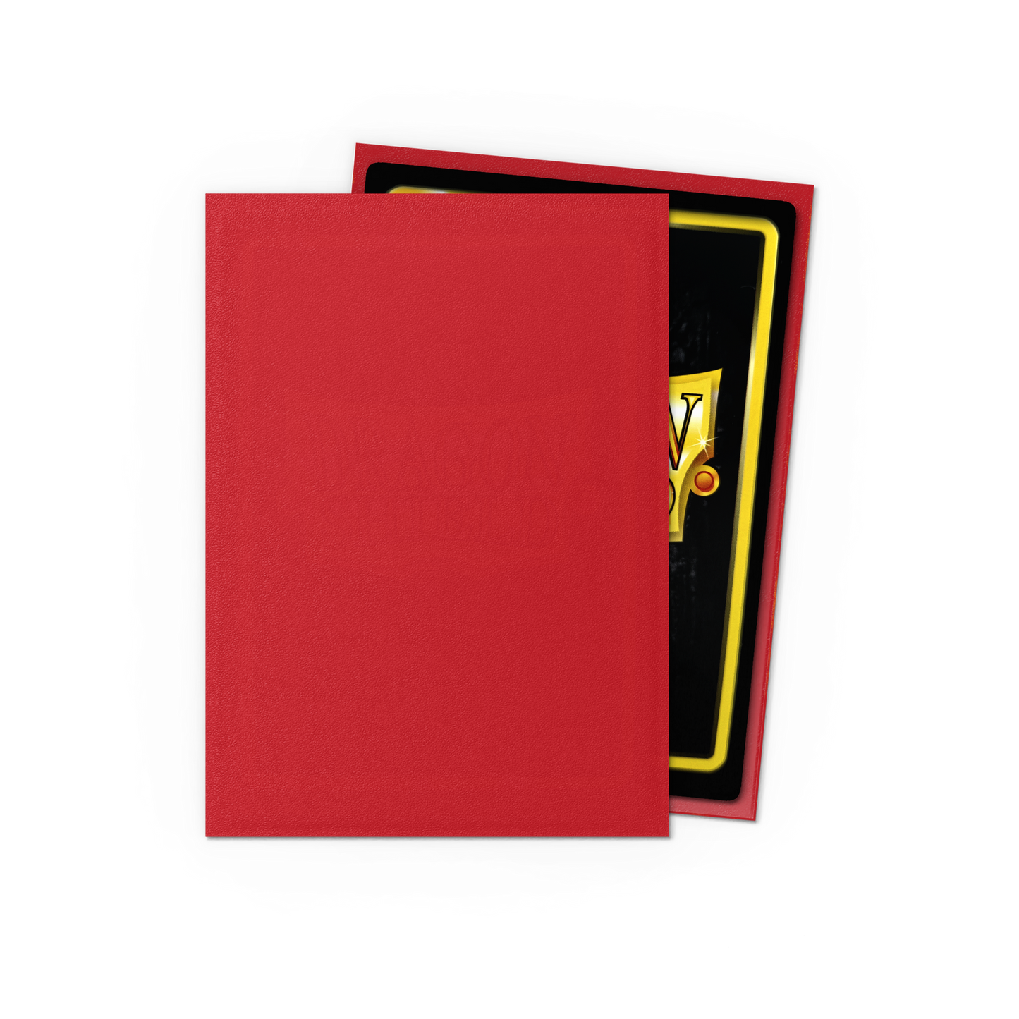 A red matte Japanese card sleeve. Brand: Dragon Shield (Dev), Item: Ruby - Matte Sleeves