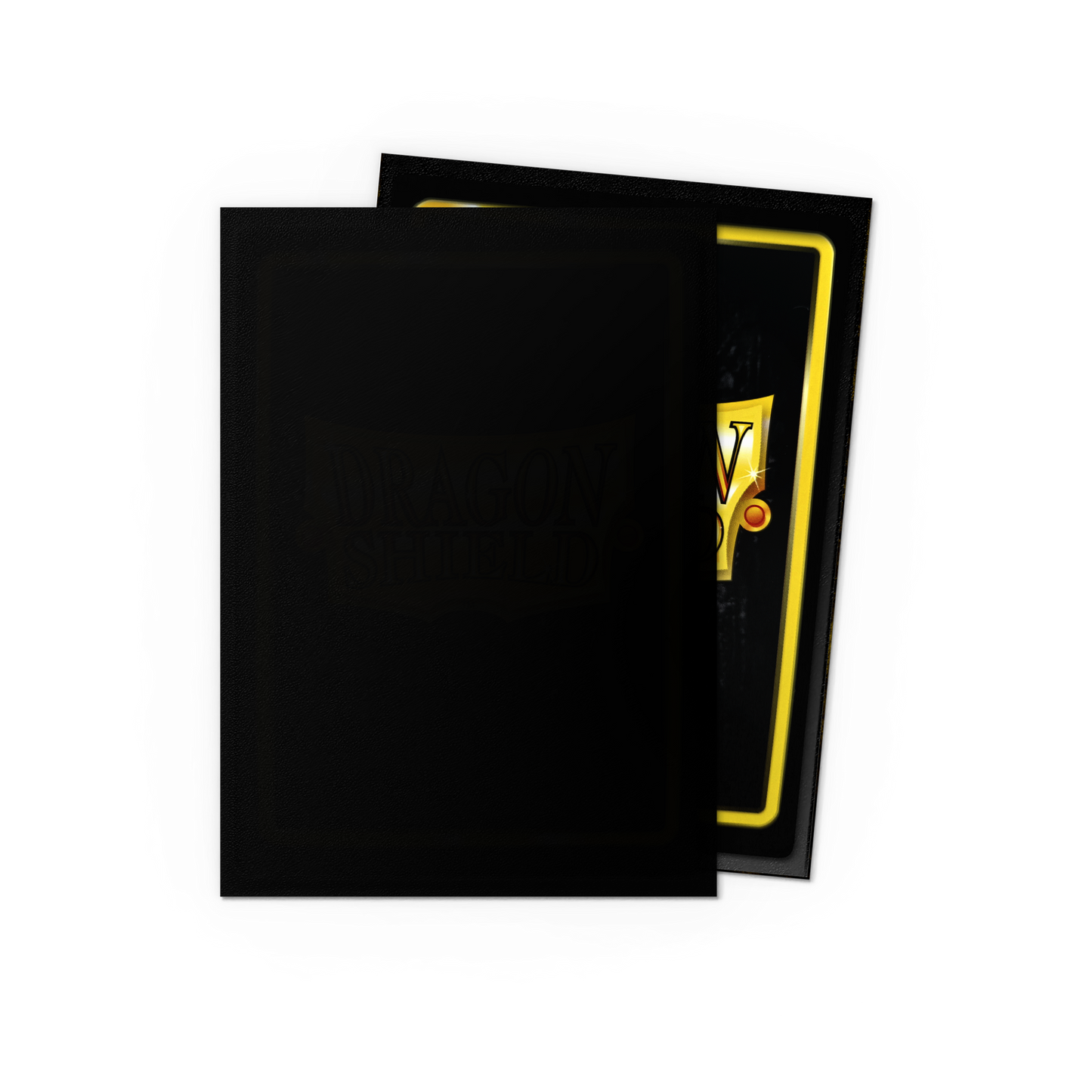A Black Matte Japanese Sleeves. Brand: Dragon Shield (Dev), Item: Black - Matte Sleeves