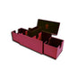 A Pink Dragon Hide Vault V2 Deck Box. Brand: Legion Supplies, Item: Dragon Hide Pink Vault V2.