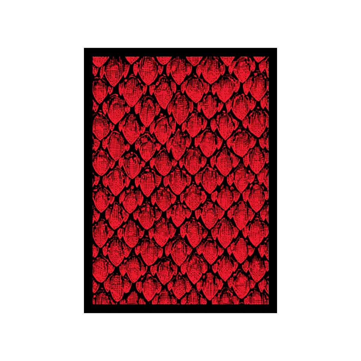 A Red Dragonhide Card Sleeve. Brand: Legion Supplies, Item: Dragonhide Sleeve - Red.