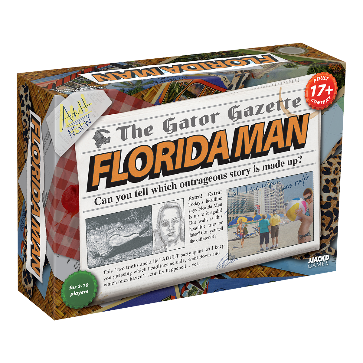 A board game box for Florida Man. Brand: Ultra PRO Entertainment, Item: Florida Man.