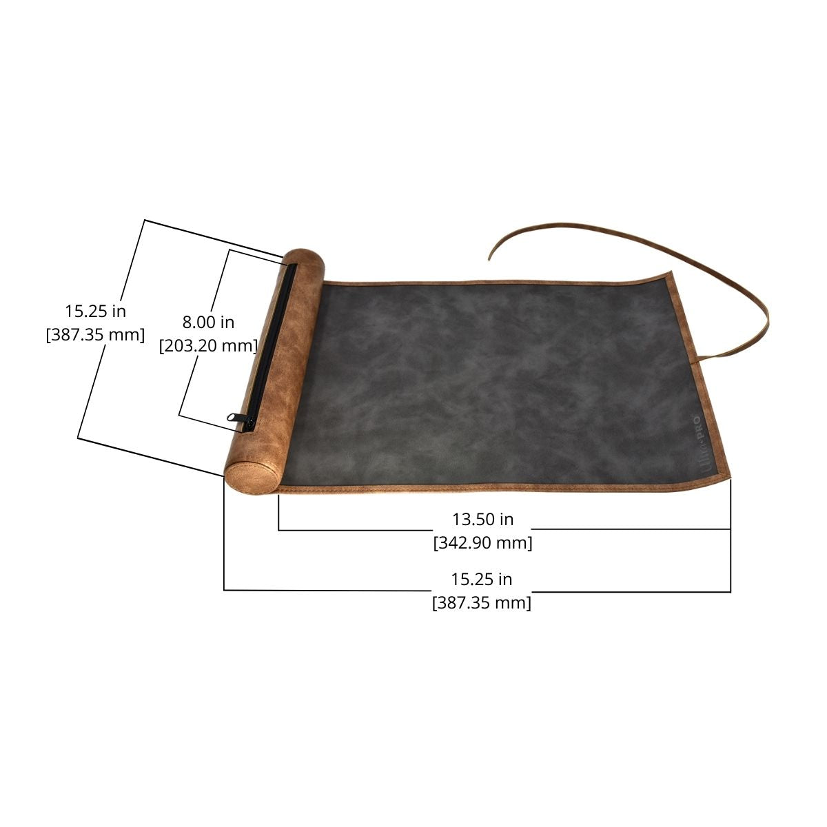 A brown and gray Dice Scroll. Brand: Ultra PRO, Item: Dice Scroll.