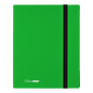 A Lime Green 9-Pocket PRO-BINDER. Brand: Ultra PRO, Item: ECLIPSE® 9-Pocket PRO-BINDER® - Lime Green