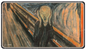 A "The Scream" Standard Gaming Playmat Mousepad. Brand: Ultra PRO, Item: Fine Art The Scream Standard Gaming Playmat Mousepad by Edvard Munch.