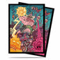 A colorful Ultra PRO Epic Spell Wars Studd Spellslammer Standard DECK PROTECTOR® Sleeves (100ct) featuring a chaotic battle scene with a large warrior casting a spell.
