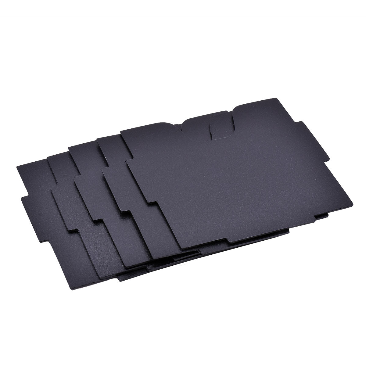 A black set of card dividers. Brand: Deluxe Gaming Trove, Item: Deluxe Gaming Trove.