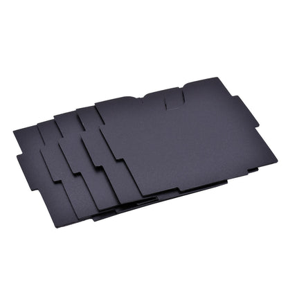 A black set of card dividers. Brand: Deluxe Gaming Trove, Item: Deluxe Gaming Trove.