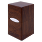 A brown wood-grain Ultra PRO SATIN Tower DECK BOX.