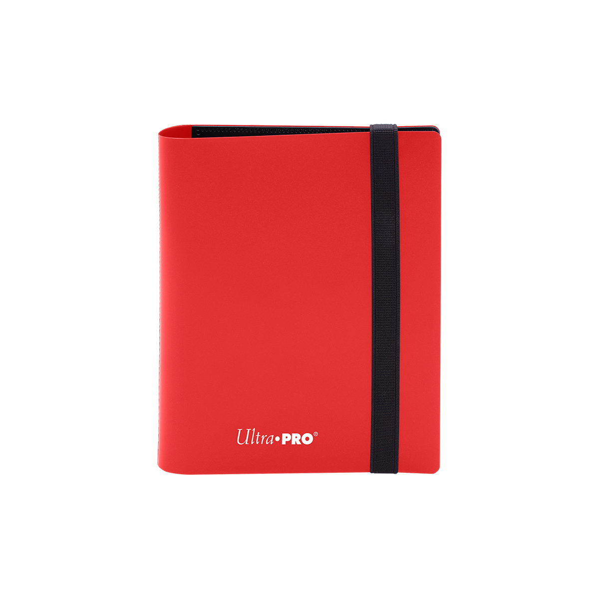 A red 2-Pocket PRO-BINDER. Brand: Ultra PRO, Item: ECLIPSE® 2-Pocket PRO-BINDER® - Apple Red