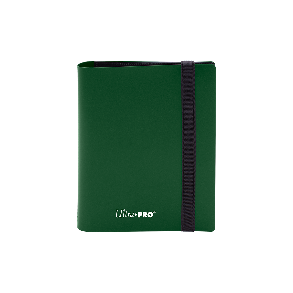 A Forest Green 2-Pocket PRO-BINDER. Brand: Ultra PRO, Item: ECLIPSE® 2-Pocket PRO-BINDER® - Forest Green.