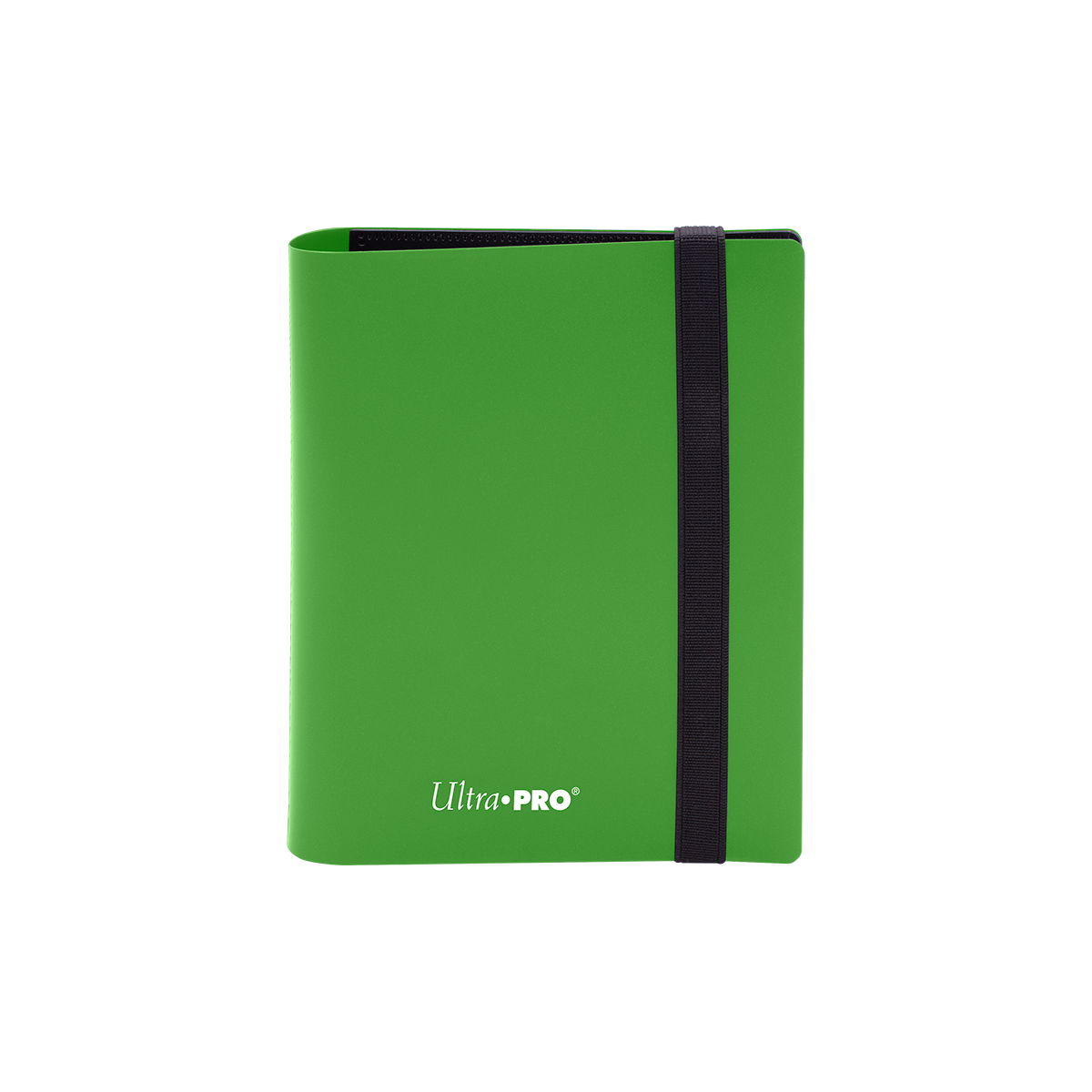 A Lime Green 2-Pocket PRO-BINDER. Brand: Ultra PRO, Item: ECLIPSE® 2-Pocket PRO-BINDER® - Lime Green