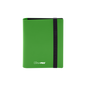 A Lime Green 2-Pocket PRO-BINDER. Brand: Ultra PRO, Item: ECLIPSE® 2-Pocket PRO-BINDER® - Lime Green