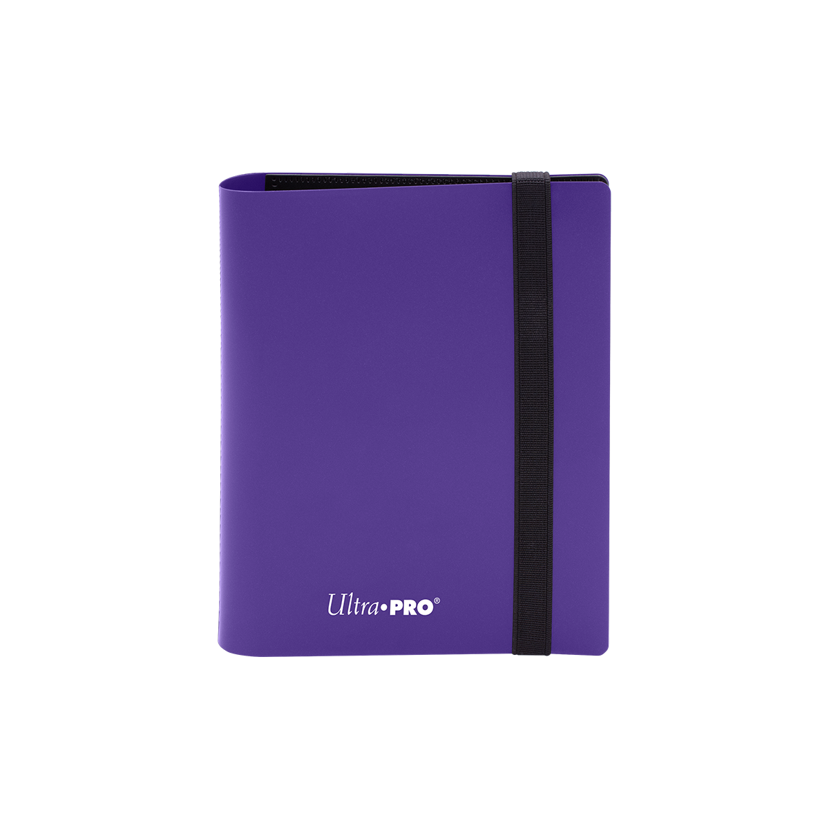 A Royal Purple 2-Pocket PRO-BINDER. Brand: Ultra PRO, Item: ECLIPSE® 2-Pocket PRO-BINDER® - Royal Purple