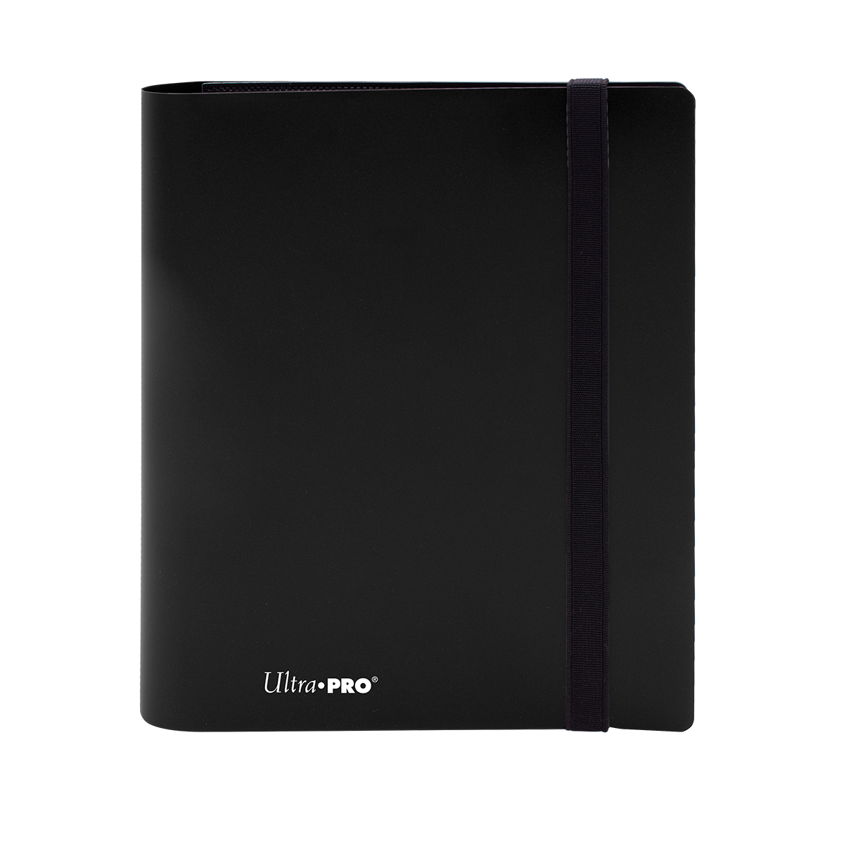 A black 4-Pocket PRO-BINDER. Brand: Ultra-Pro, Item: ECLIPSE® 4-Pocket PRO-BINDER®