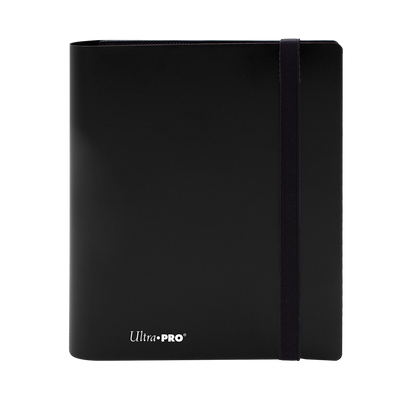 A black 4-Pocket PRO-BINDER. Brand: Ultra-Pro, Item: ECLIPSE® 4-Pocket PRO-BINDER®