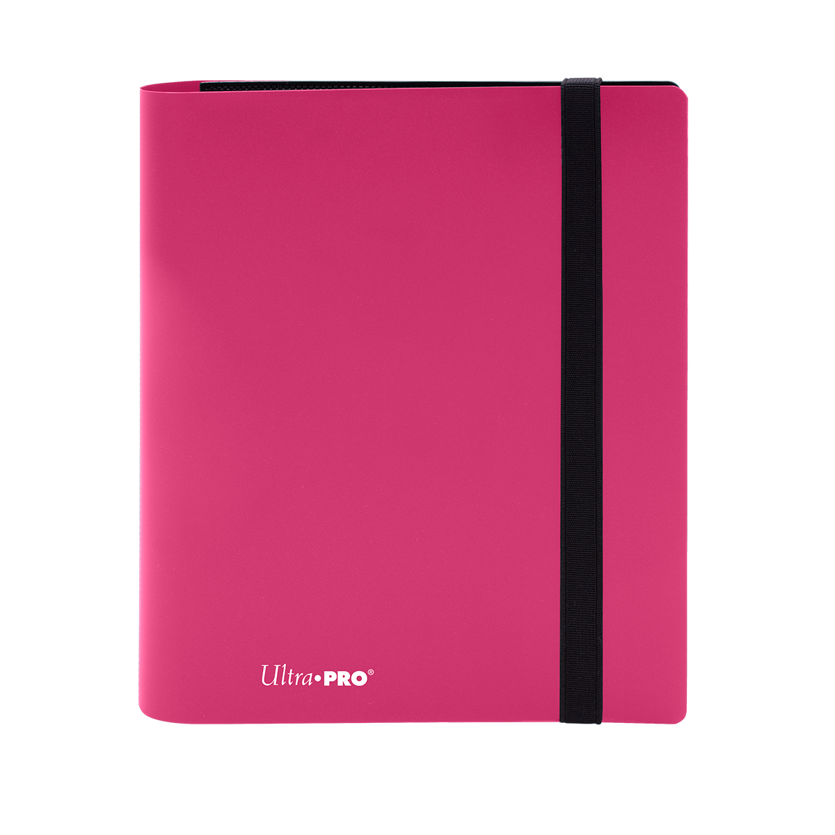 A Hot Pink 4-Pocket PRO-BINDER. Brand: Ultra PRO, Item: ECLIPSE® 4-Pocket PRO-BINDER®