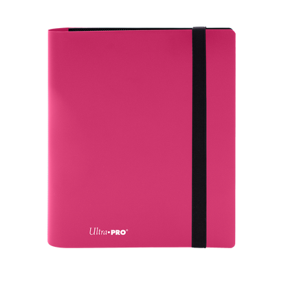 A Hot Pink 4-Pocket PRO-BINDER. Brand: Ultra PRO, Item: ECLIPSE® 4-Pocket PRO-BINDER®