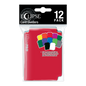A red Eclipse Card Dividers 12 Pack by Ultra PRO. Features color-coded dividers for organizing trading card games and board games.