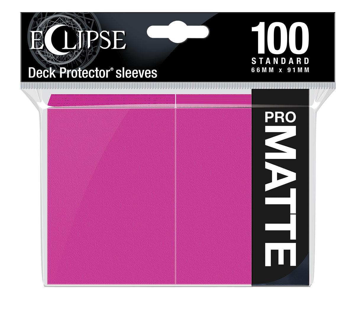 ECLIPSE® Matte Standard DECK PROTECTOR® Sleeves (100ct) - Hot Pink