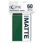 A Forest Green Eclipse Matte Small Deck Protector Sleeves (60ct). Brand: Ultra PRO, Item: ECLIPSE Matte Small DECK PROTECTOR Sleeves (60ct) - Forest Green