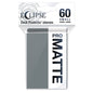 A Smoke Grey Eclipse Matte Small Deck Protector Sleeves (60ct). Brand: Ultra PRO, Item: ECLIPSE® Matte Small DECK PROTECTOR® Sleeves (60ct) - Smoke Grey