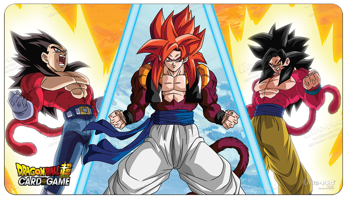 A Dragon Ball Super Gogeta Standard Gaming Playmat Mousepad. Brand: Ultra PRO, Item: Gogeta Standard Gaming Playmat Mousepad for Dragon Ball Super