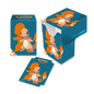 A blue and orange Charmander Full-View DECK BOX for Pokemon. Brand: Ultra PRO, Item: Charmander Full-View DECK BOX® for Pokémon