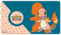 A teal Charmander Standard Gaming Playmat Mousepad for Pokemon. Brand: Ultra PRO, Item: Charmander Standard Gaming Playmat Mousepad for Pokemon.