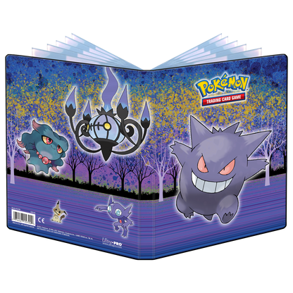 A blue and purple Gallery Series Haunted Hollow 4-Pocket Portfolio for Pokemon. Brand: Ultra PRO, Item: Gallery Series Haunted Hollow 4-Pocket Portfolio for Pokemon.