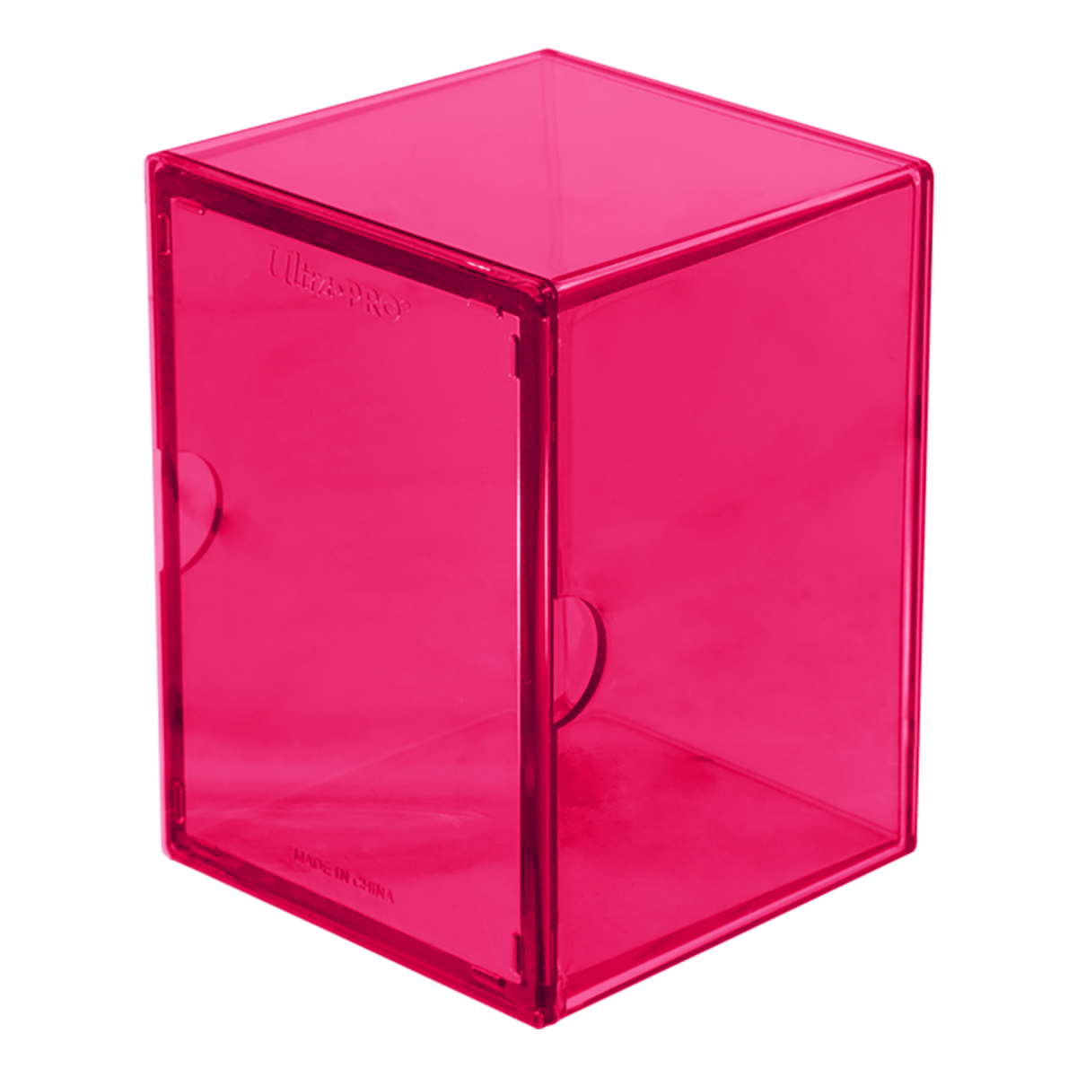 A Hot Pink Eclipse 2-Piece 100+ Deck Box. Brand: Ultra PRO, Item: Eclipse 2-Piece 100+ Deck Box - Hot Pink.